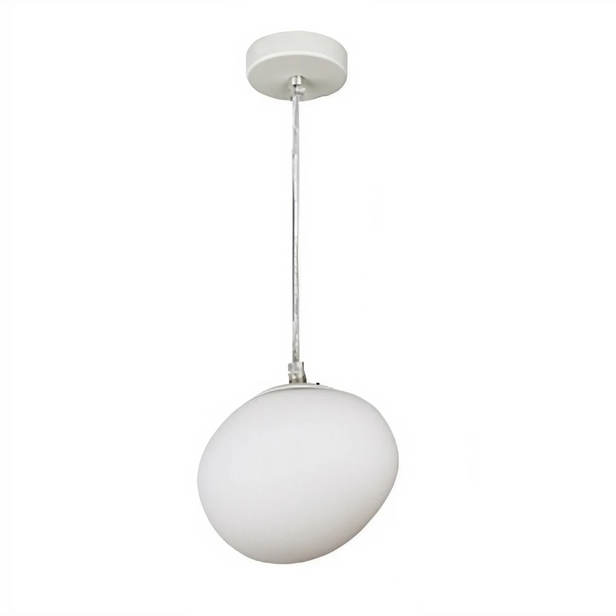 Pebble Orb Deco Milk Glass Pendant Light S161