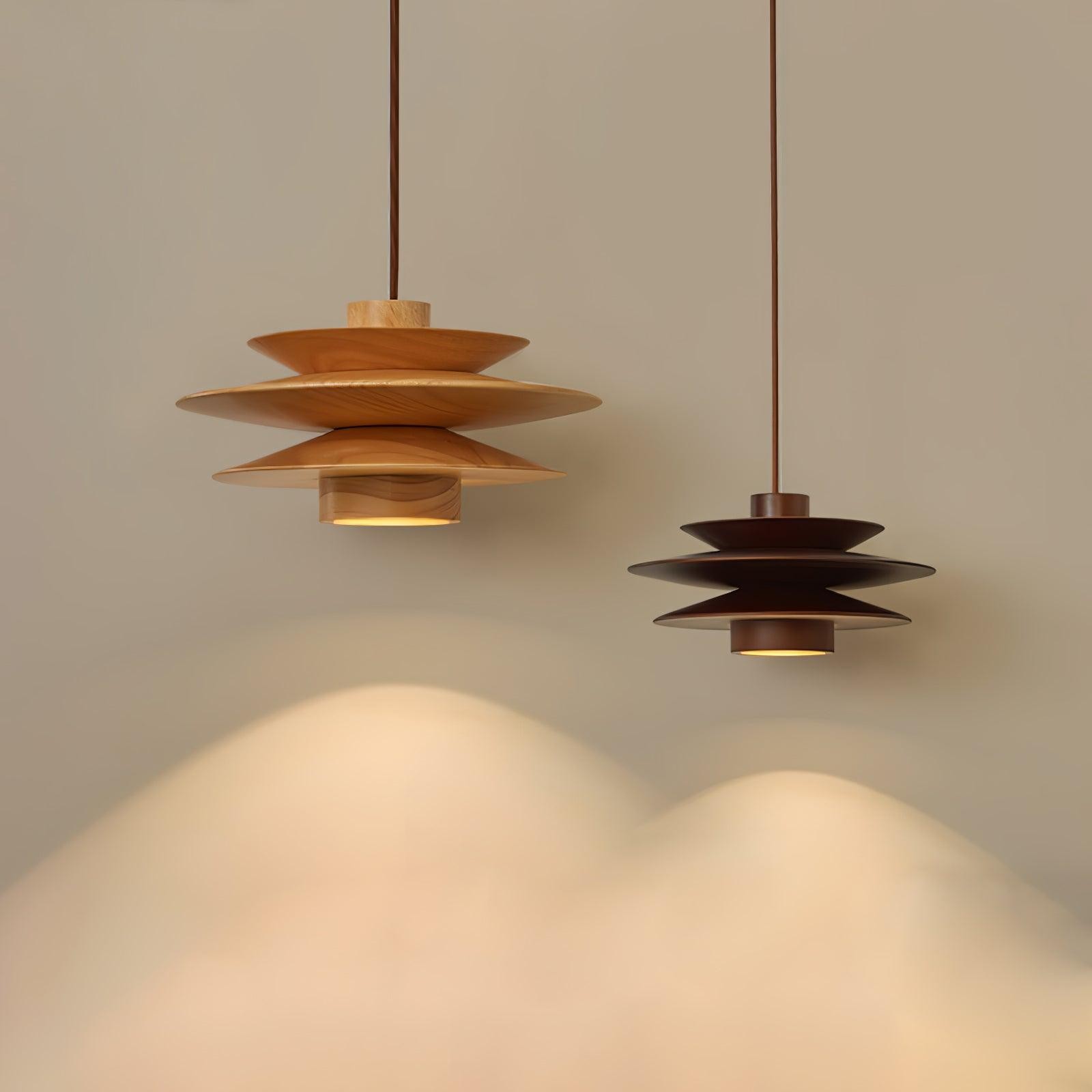 Multi Tiered Disc Pendant Lamp M381