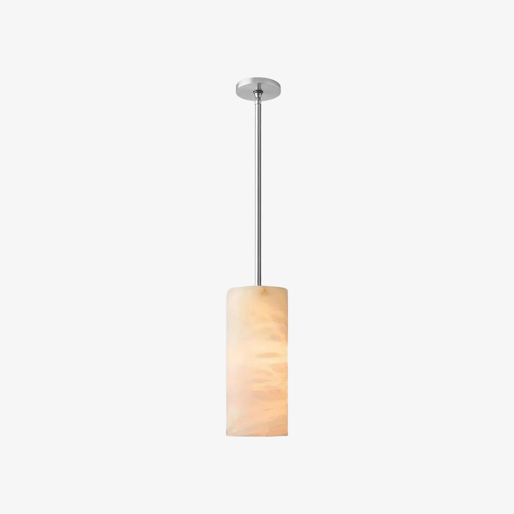Lumastera Natural Stone Texture Cylindrical Pendant Lamp - Luxury Lamp for Living Room T1220