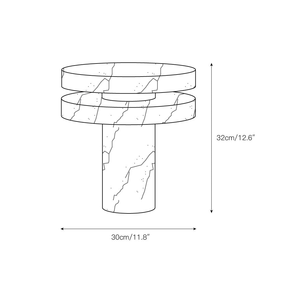 Pillar Marble Table Lamp T1791