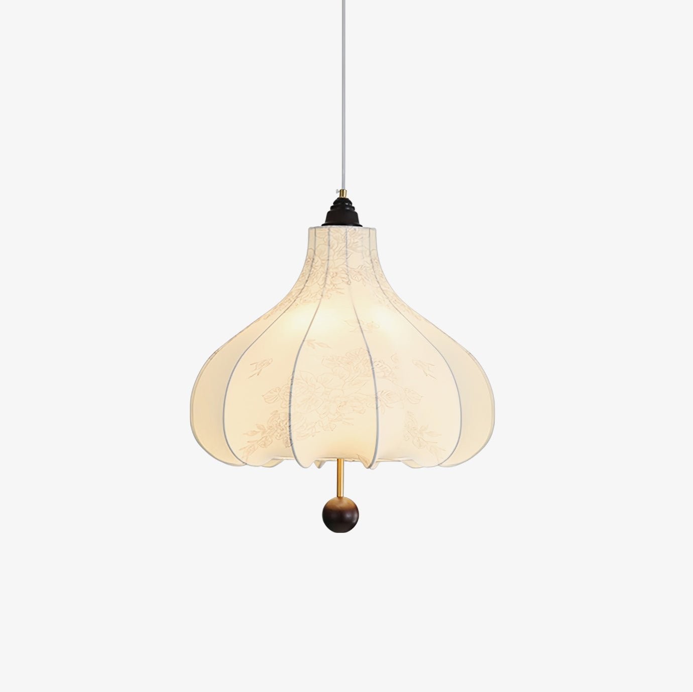 Retro Chestnut Fabric Pendant Light M465