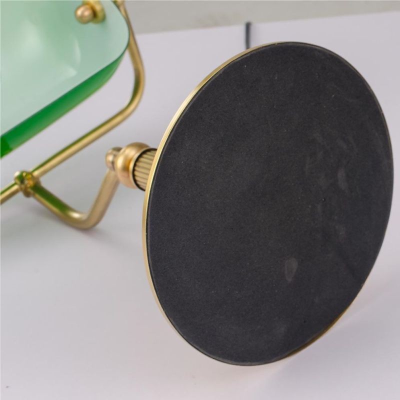 Classic Green Glass Bankers Table Lamp
