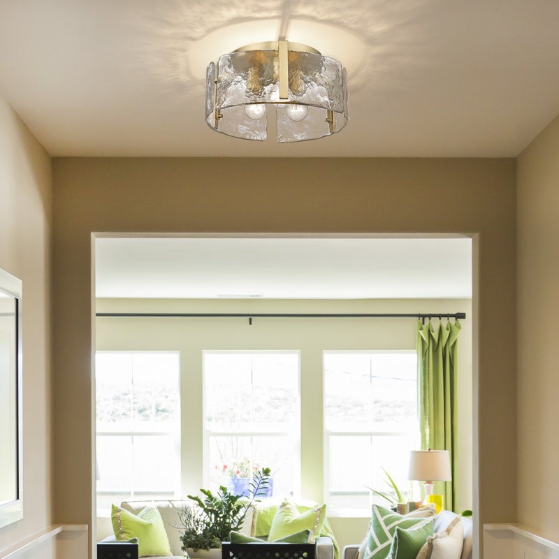Nordic Light Luxury Flush Mount Ceiling Lamp for Living Room G27