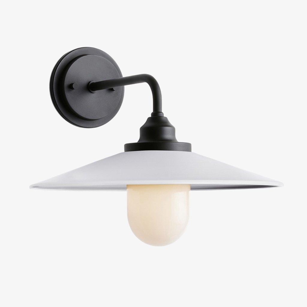 Cordax Utility-Inspired Wall Sconce - Metal and Glass for Indoor Outdoor Decor T1071