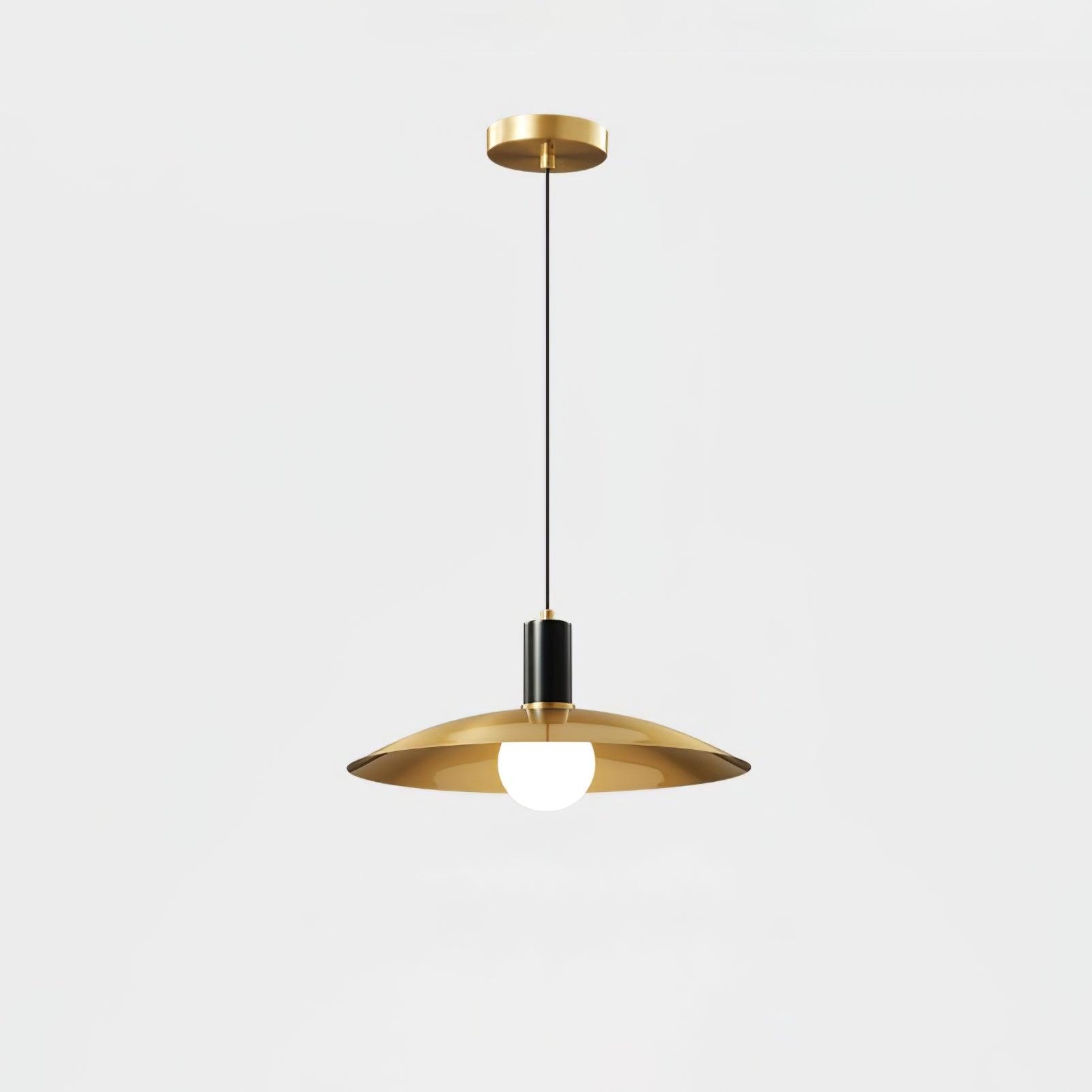 Brass Flared Pendant Lamp T1585