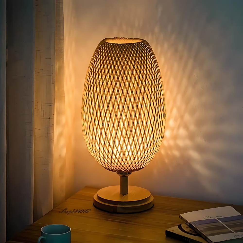 Handcrafted Sustainable Bamboo Table Lamp T2071