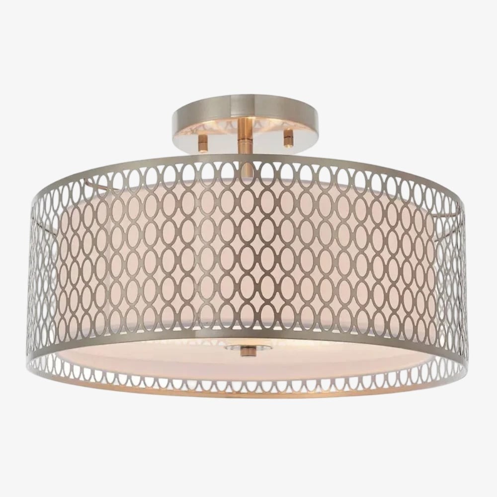 Modern 3 Light Mesh Design Ceiling Light - Metal for Living Room T467