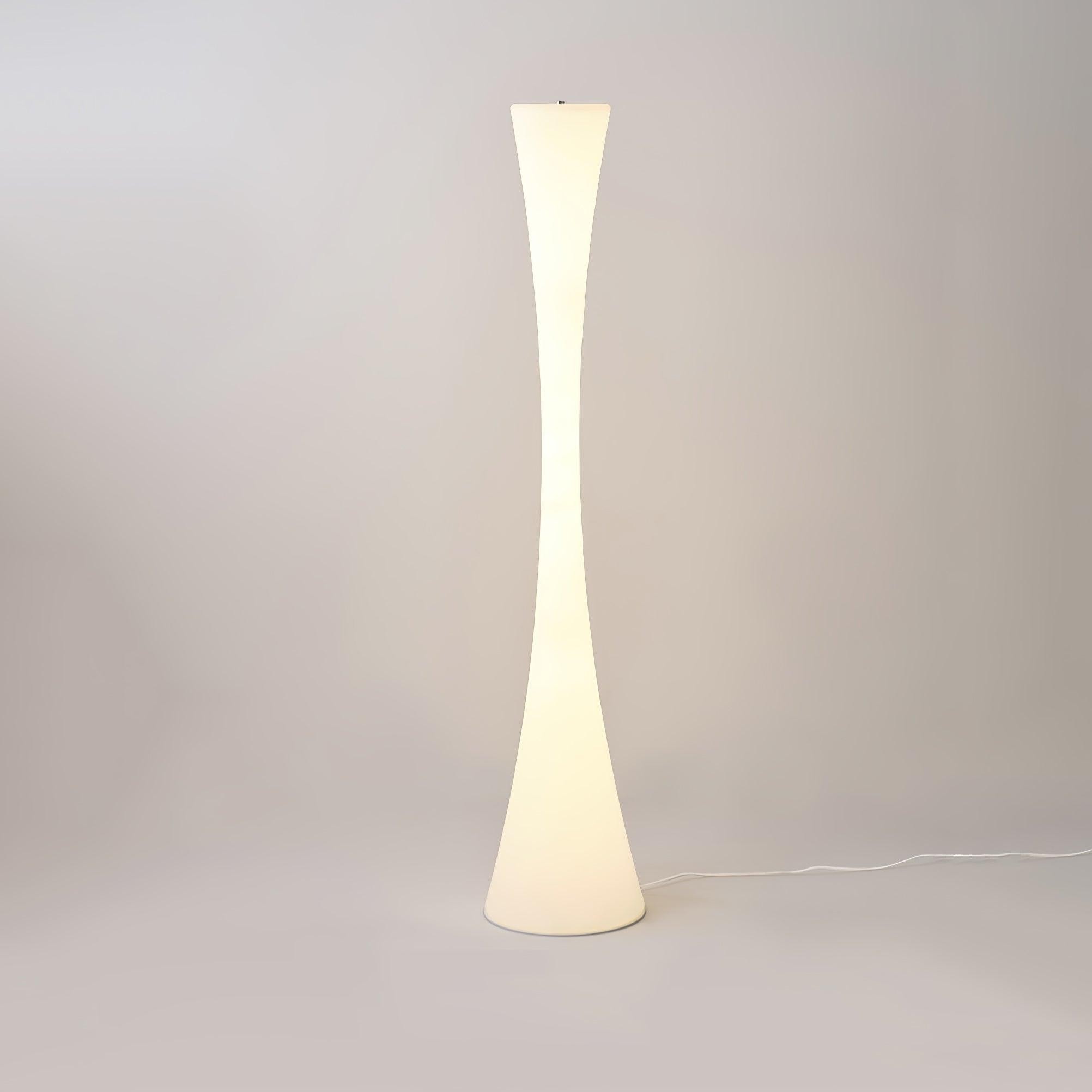 Romantic Simple White Column Floor Lamp G06