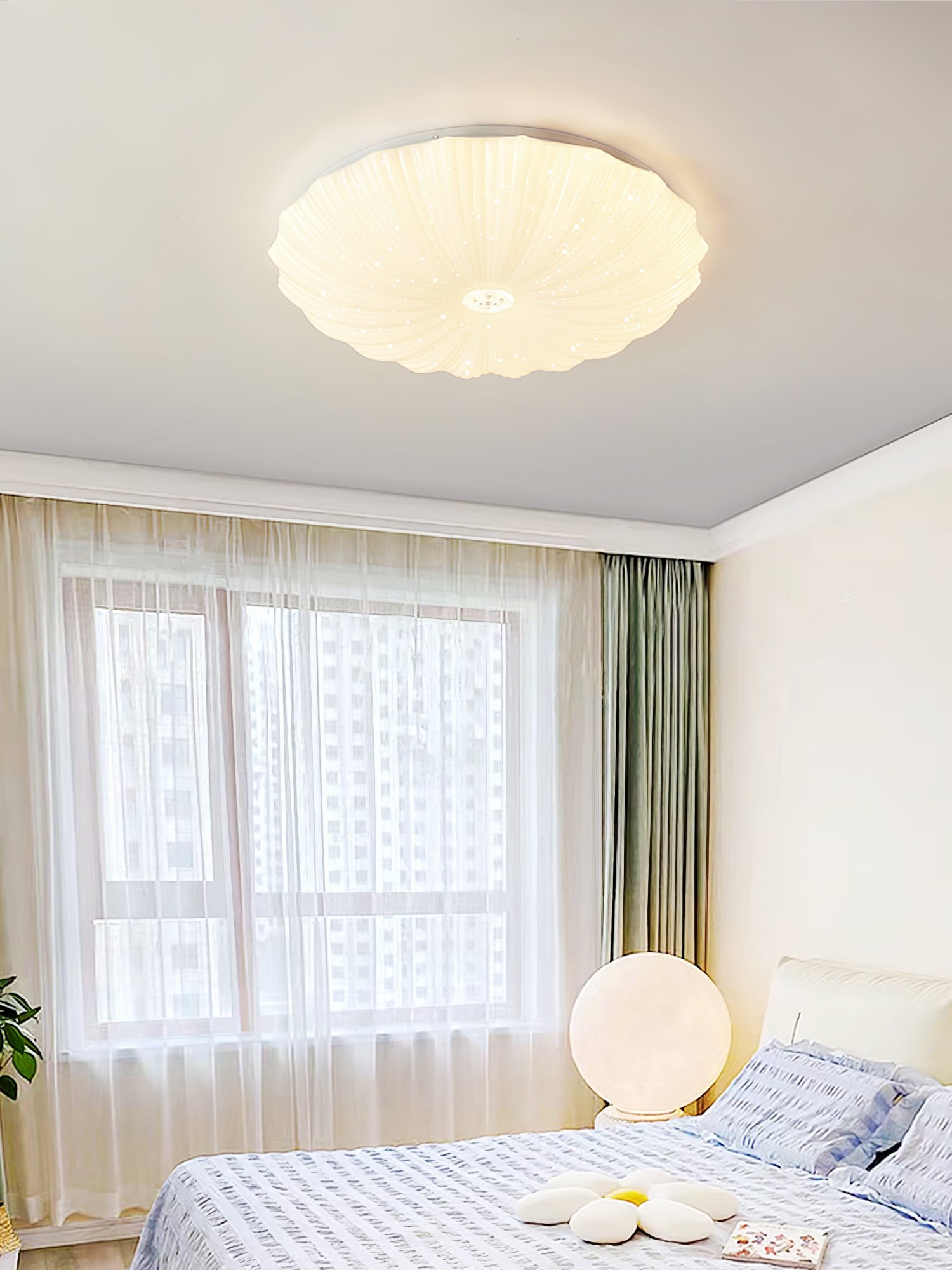 Acrylic Shell Round Ceiling Lamp M412