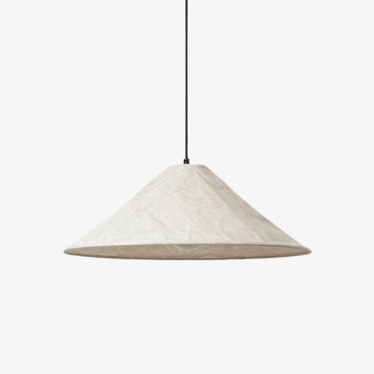 Zalen Textured Linen Pendant Lamp - Neutral Lighting for Living Room T649