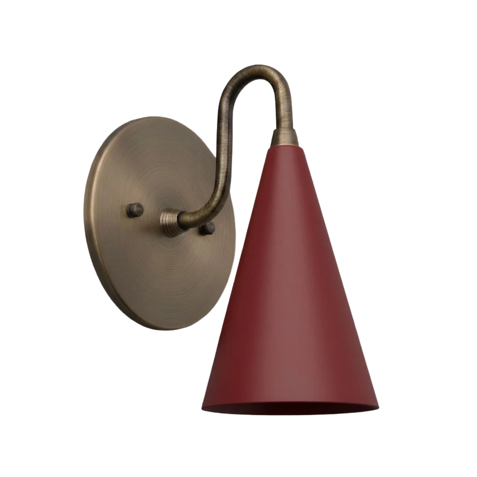 Minimalist Tall Brass Triangular Wall Lamp S307
