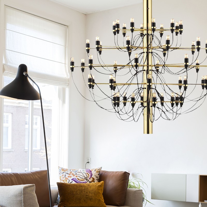 Tendrila Multi-Light Chandelier - Industrial Style Pendant Light for Dining Room