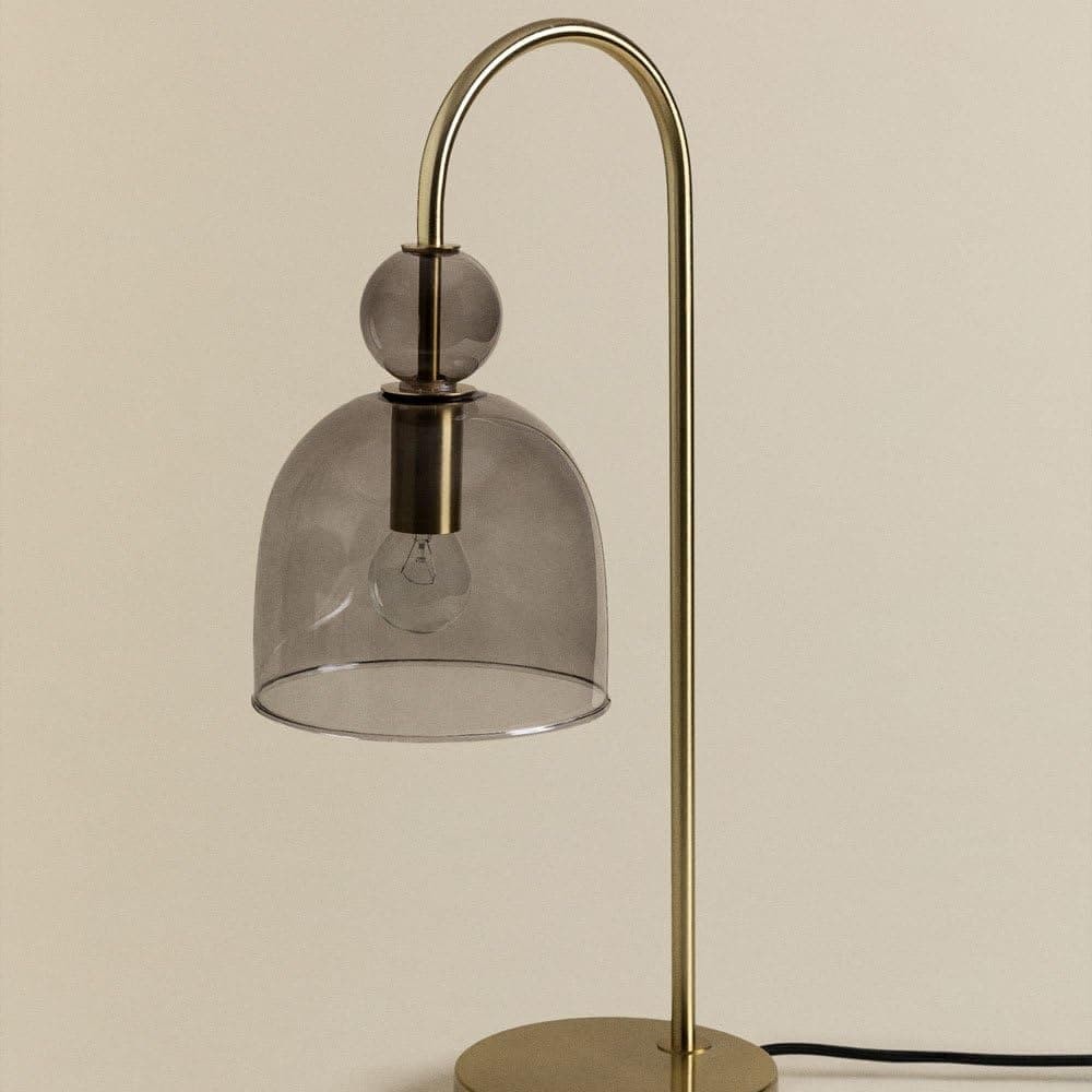 Contemporary Glass Lamp – Soft Glow for Modern Interiors S243