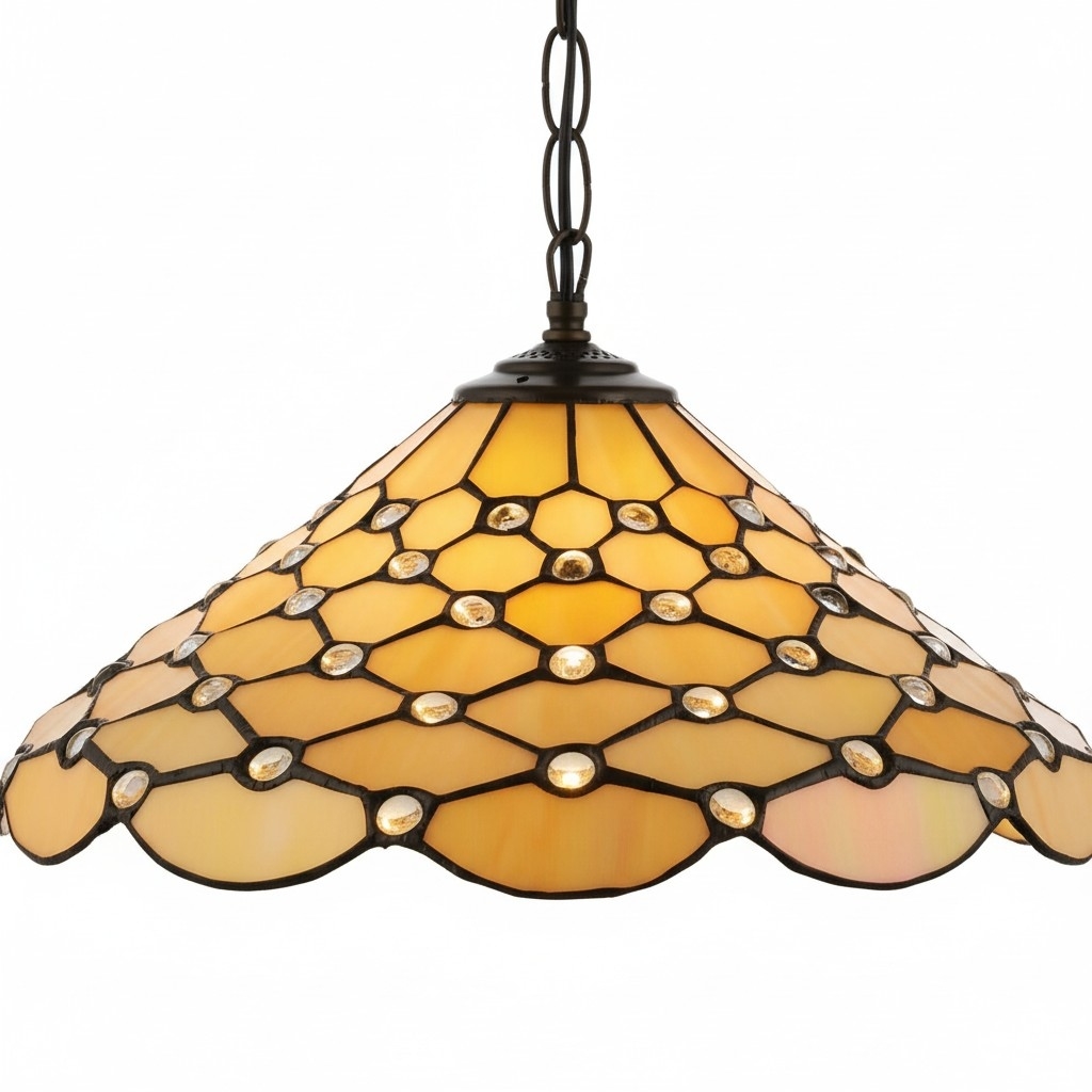 TF Pearl Pendant Light - With A Glass Shade and Adjustable Length for Dining and Kitchens T1016