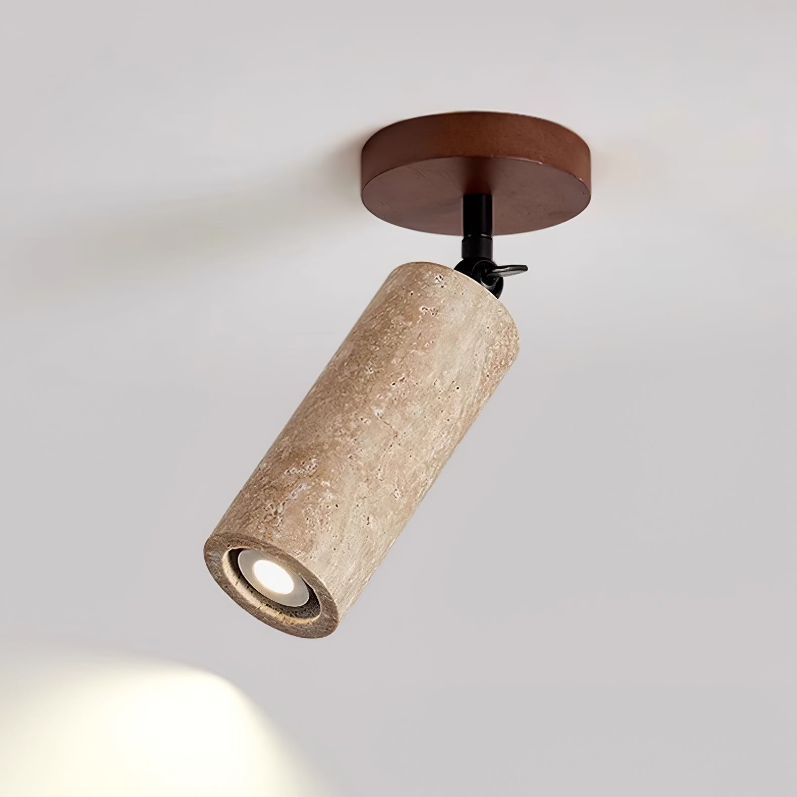 Wabi-Sabi Travertine Adjustable Wall Lamp M487