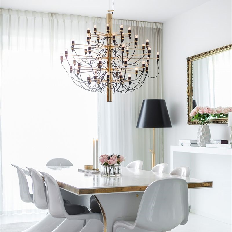 Tendrila Multi-Light Chandelier - Industrial Style Pendant Light for Dining Room