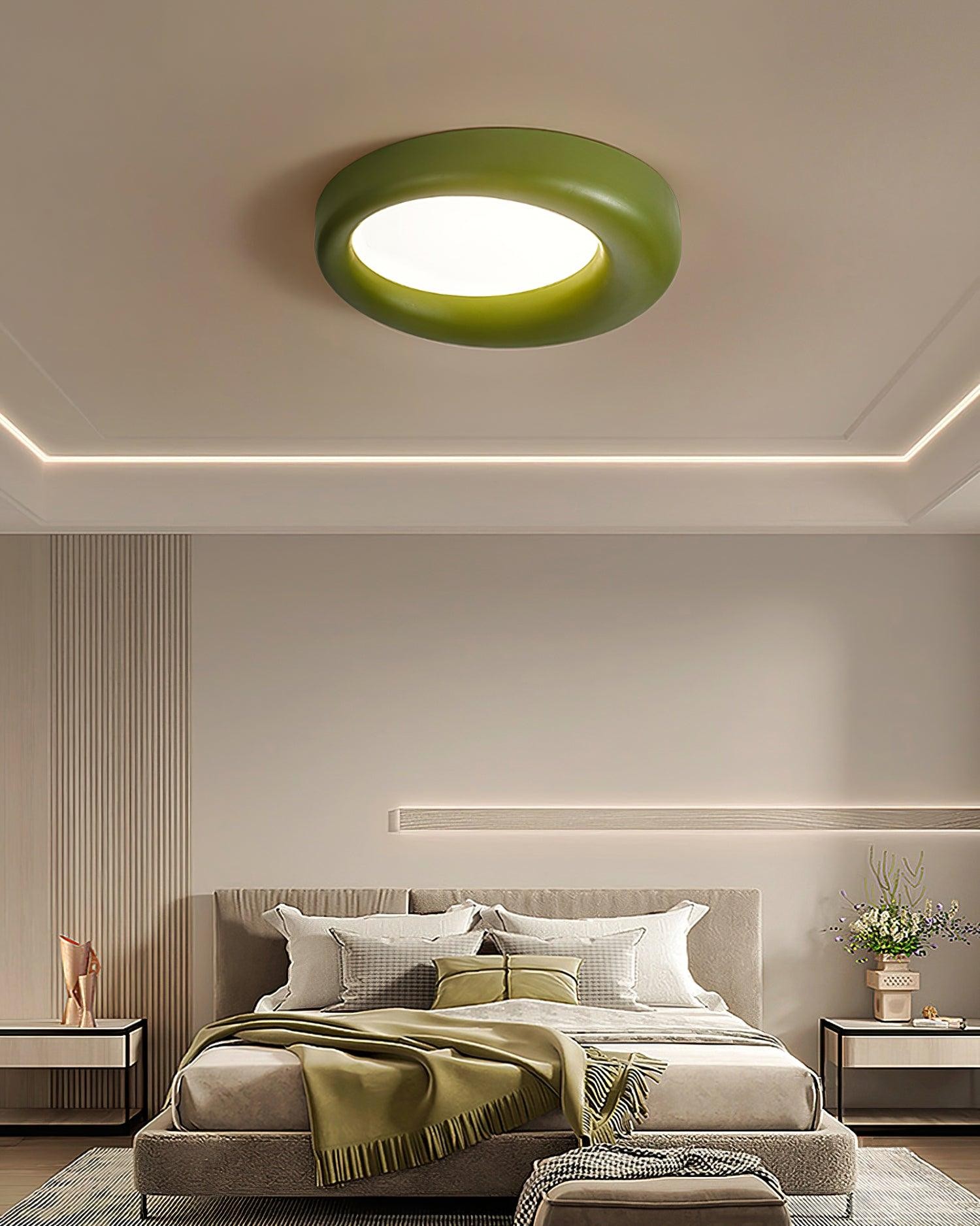 Center Offset Concentric Circle Acrylic Ceiling Lamp M308