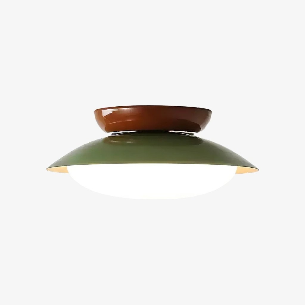Heliora Dome Ceiling Light - Modern Metal and PE for Bedroom T537