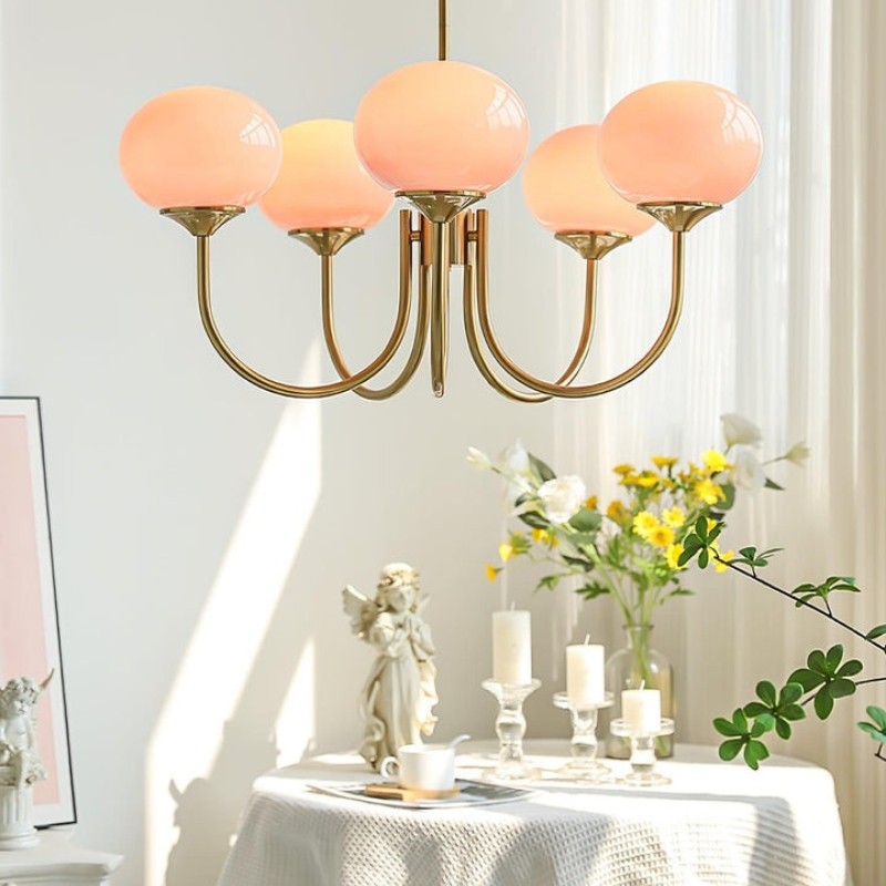 Bauhaus Glass Ball Marshmallow Chandelier S200