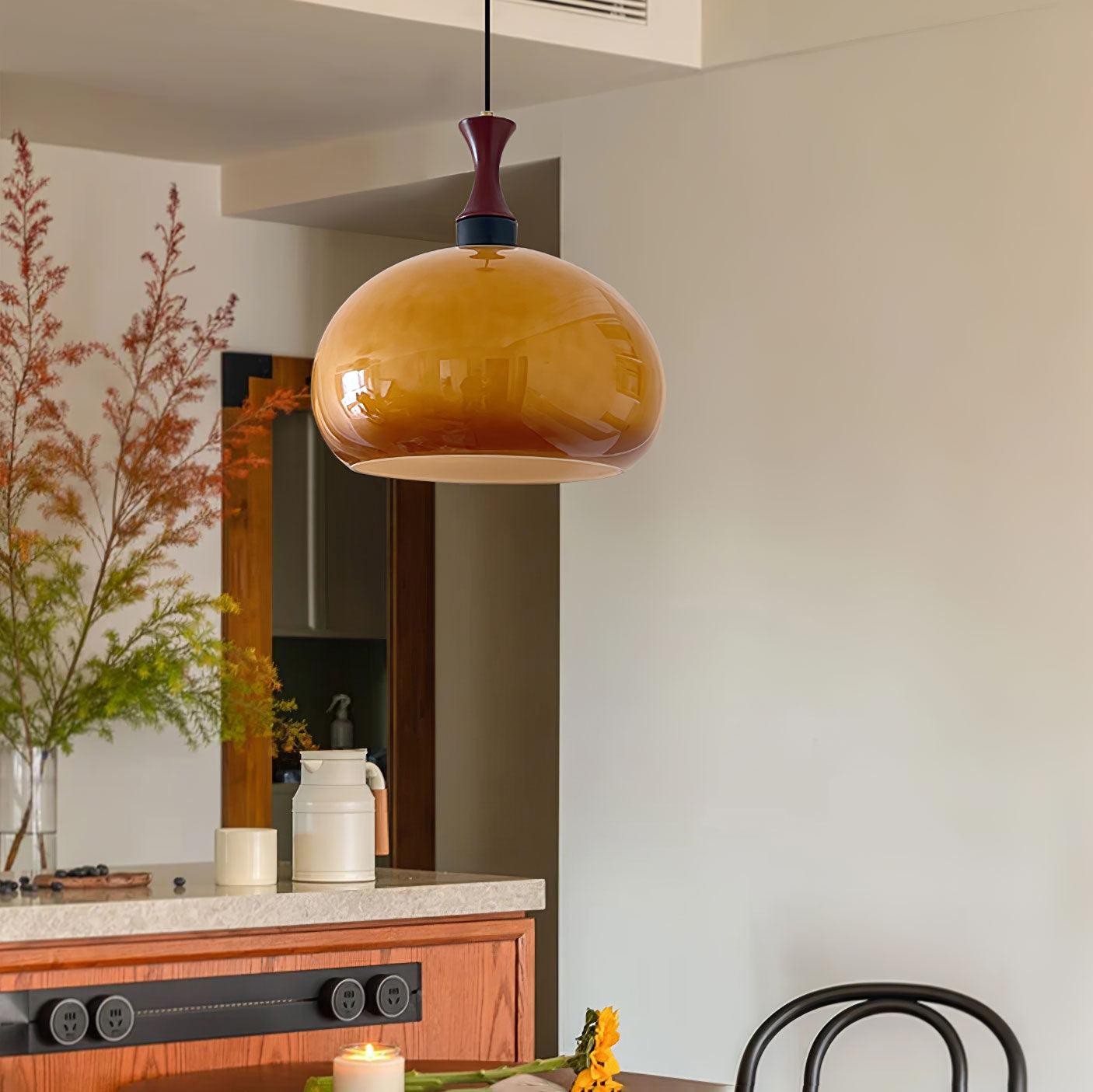 Spherical Orange Practical Luxury Pendant Lamp M523
