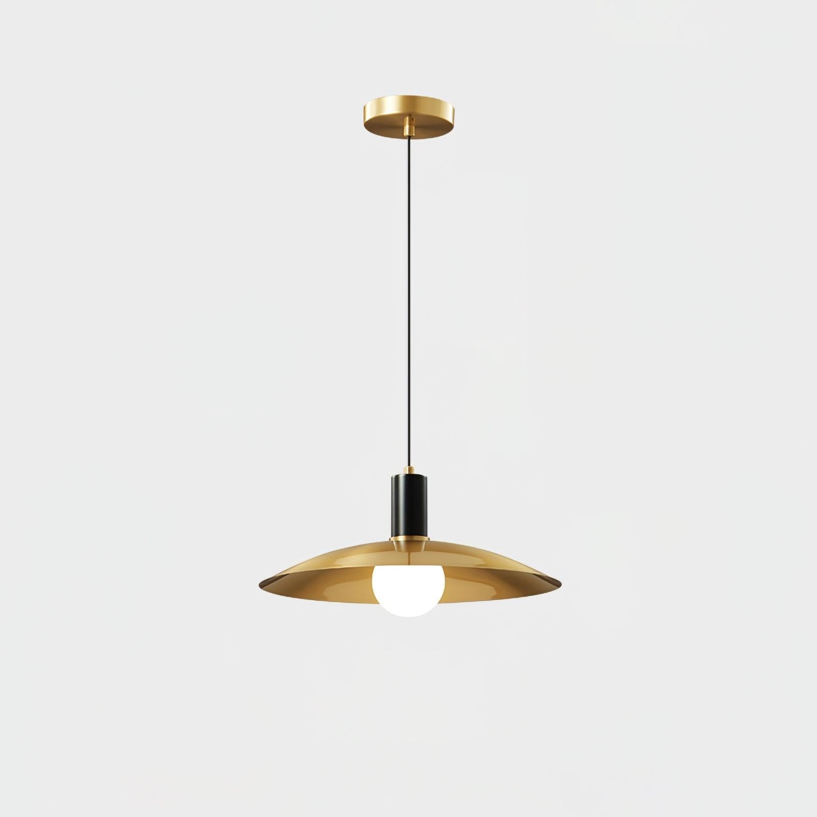 Brass Flared Pendant Lamp M469