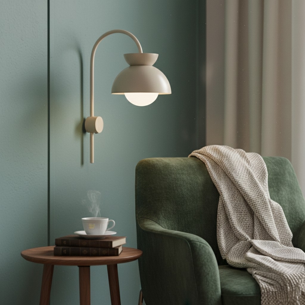 Aurelia Wall Lamp with Tiered Dome Design in Modern Metal for Bedroom or Hallway T788