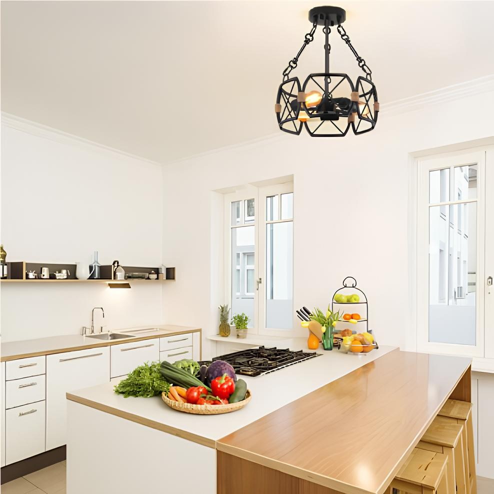 Retro Industrial Style Metal Ceiling Lamp S124