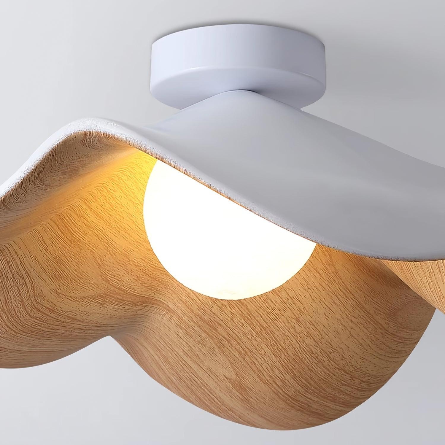 New Modern Simple Walnut Grain Ceiling Light M71