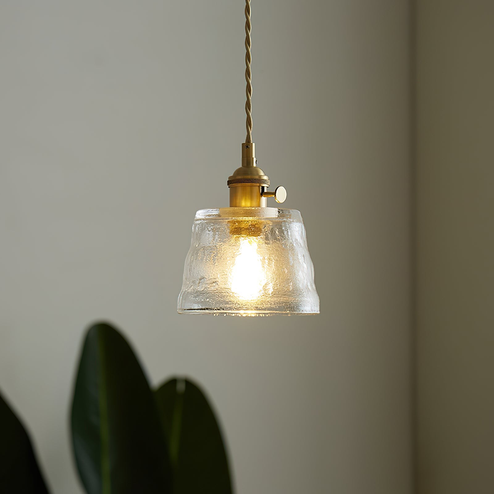 Retro Small Cup Glass Pendant Lamp M174