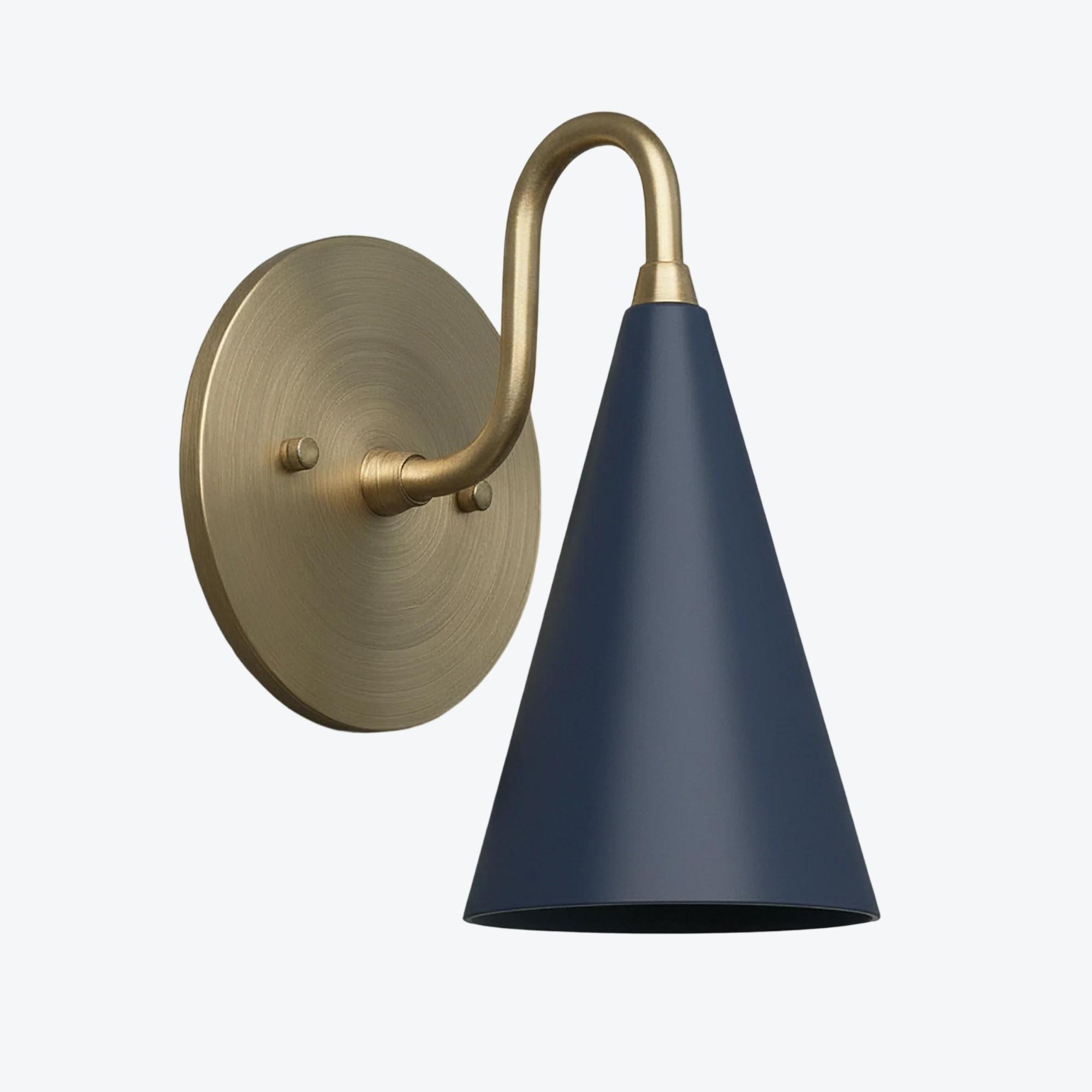 Curva Elegant Taper Shade Wall Sconce - Contemporary Accent for Living Room T780