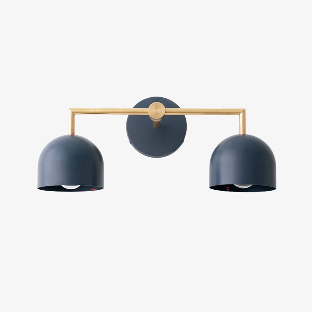 Metio Dome Farmhouse Wall Lamp - Metal Bathroom Mirror Sconce Light T450