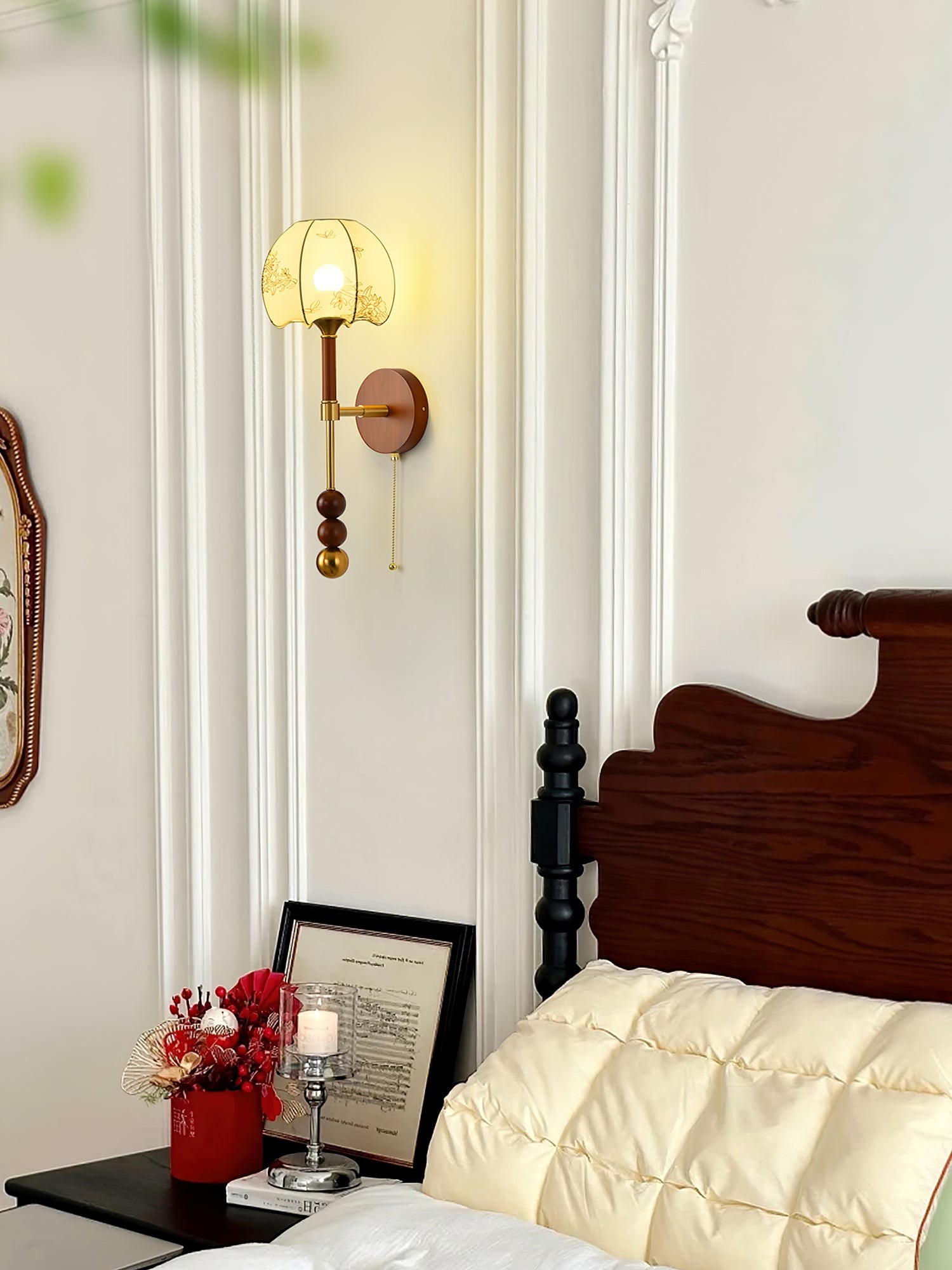Retro Solid Wood Series Wall Lamp M419