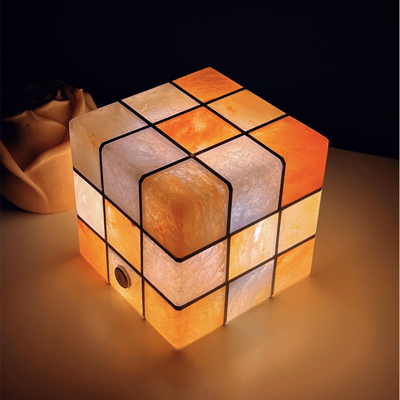 Cube Rechargeable Salt Mineral Night Light