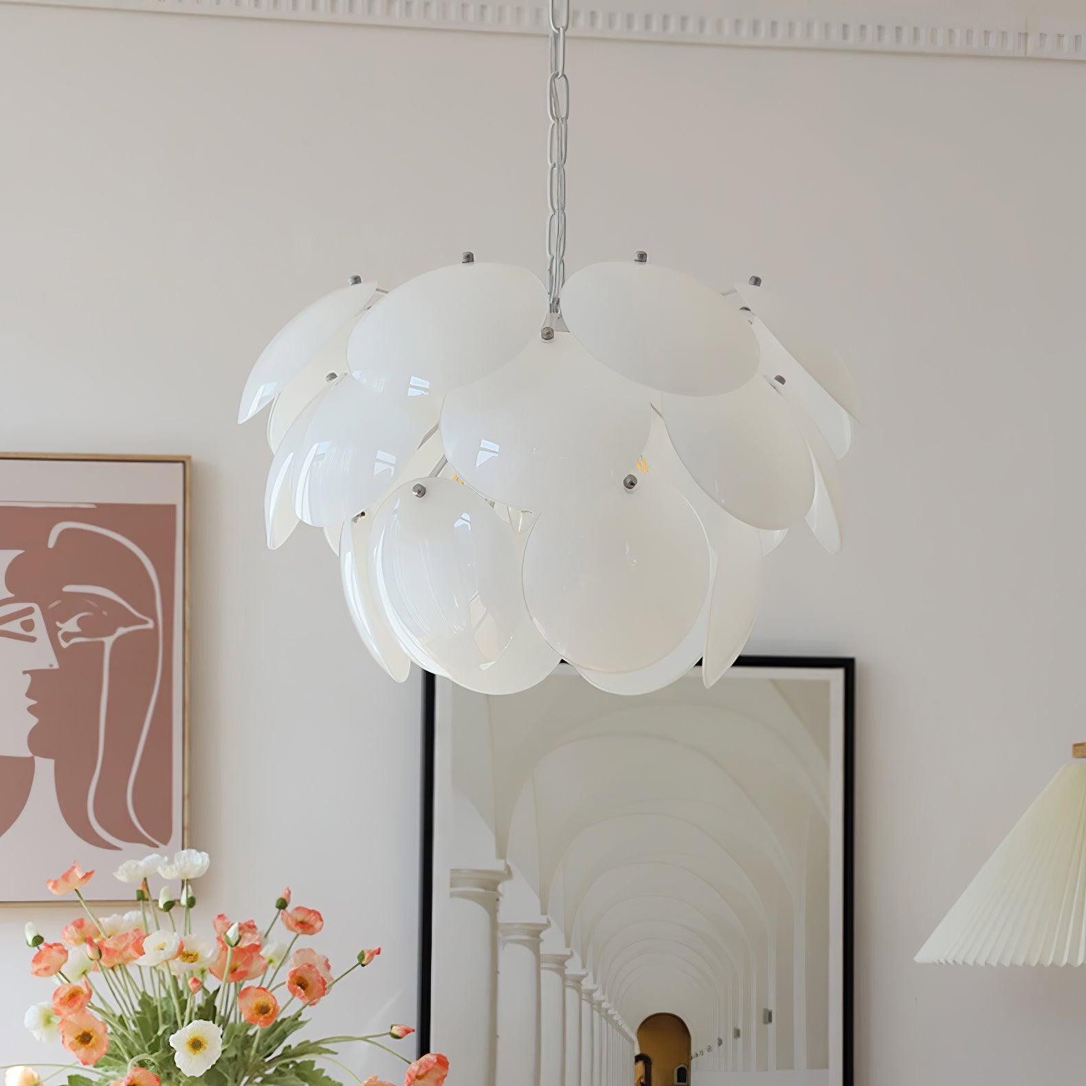 Luxury Fashion Luminous Petal Glass Chandelier M538