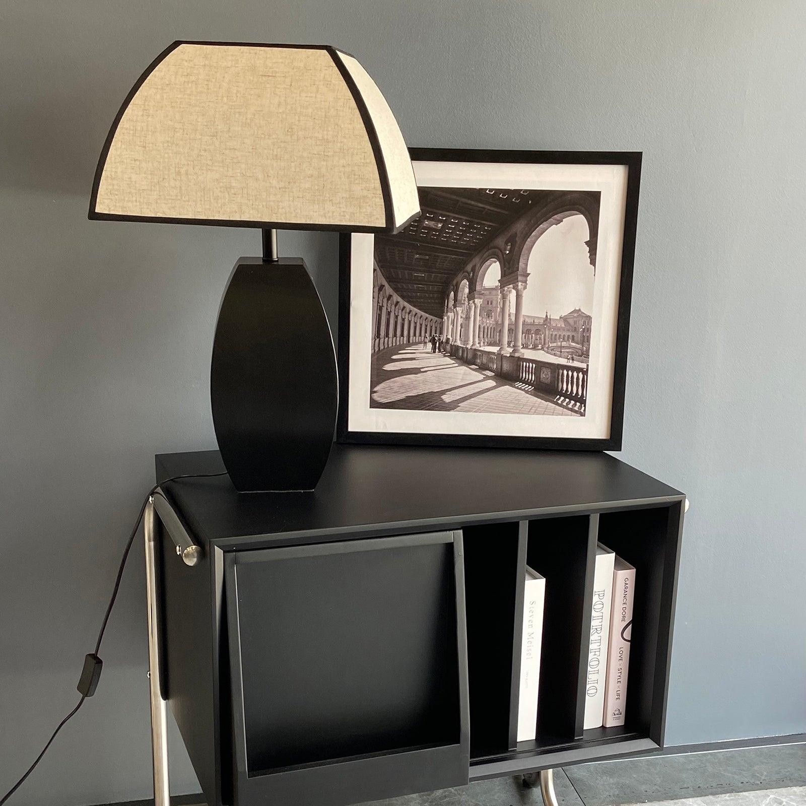 Retro Metal Mushroom Fabric Table Lamp M446