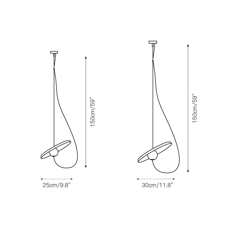 Acoustic Disc Pendant Lamp T1672
