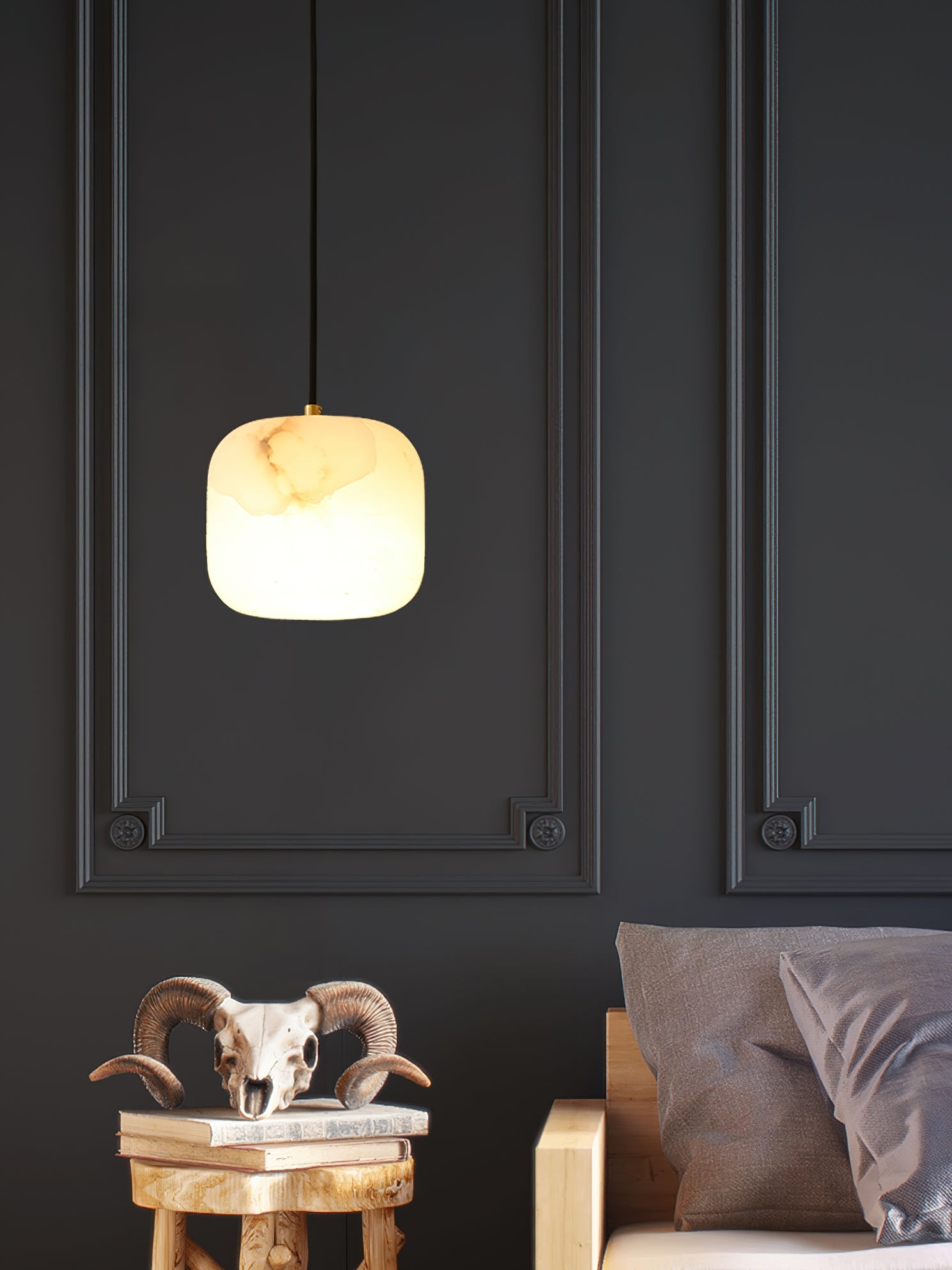 Alabaster Bedside Pendant Light T1647