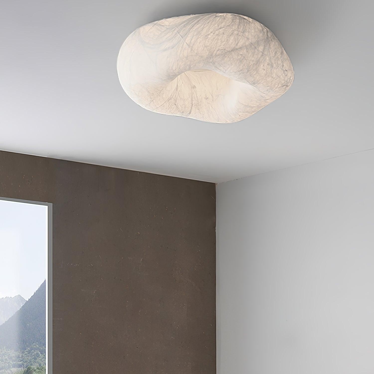 Modern Simple Silk LED Living Room Ceiling Lamp M193