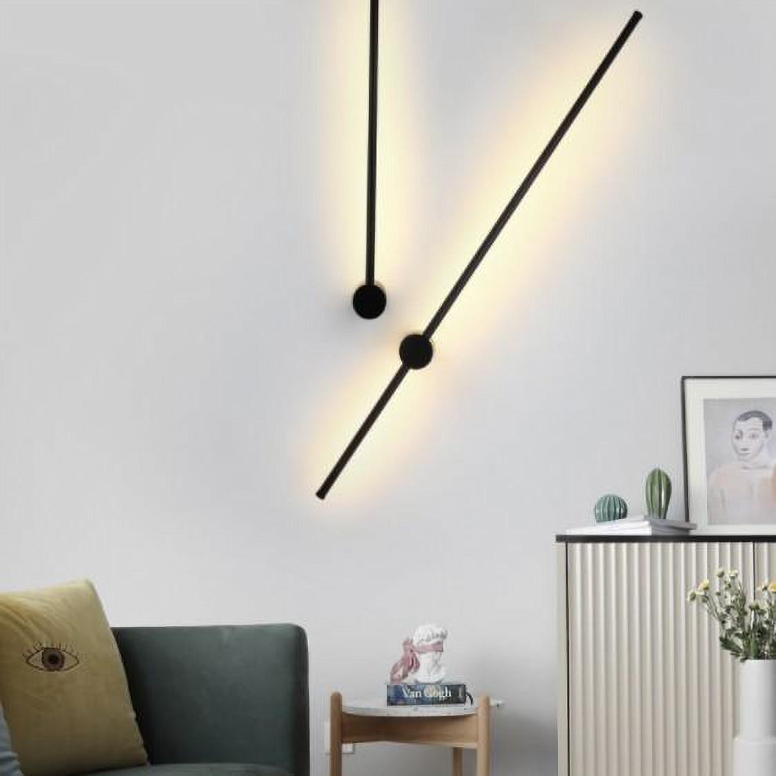 Industrial Modern Black Linear LED Wall Lights S114