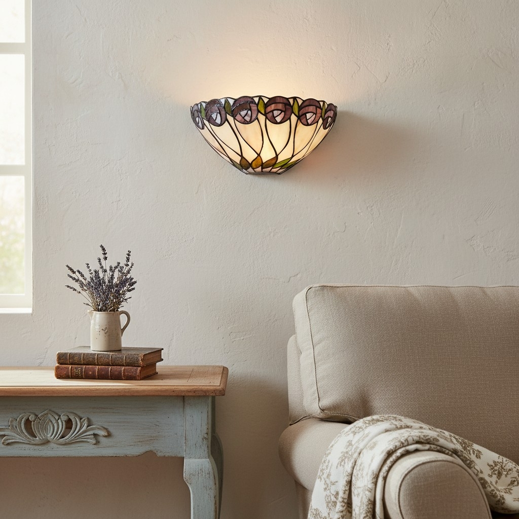 TF Hutchinson Tiffany Wall Light – Stylish Art Deco Fit for Hallway T983
