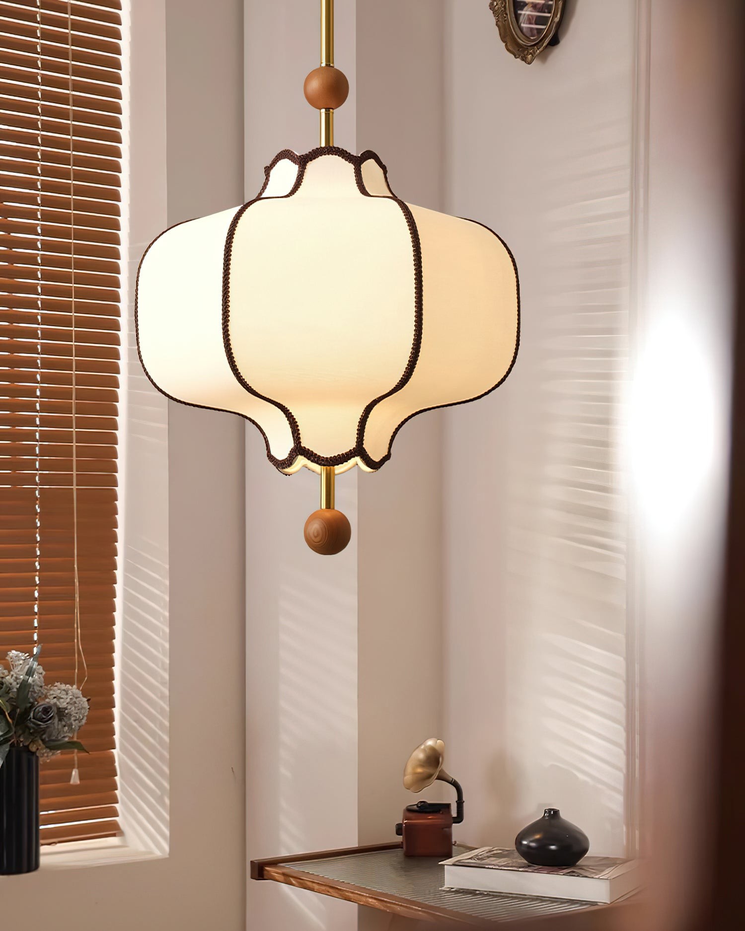 Vintage Textured Fabric Pendant Light M270