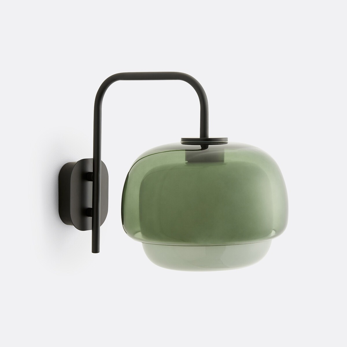 Multi-Layer Color Glass Wall Sconce with Black Metal Frame S237