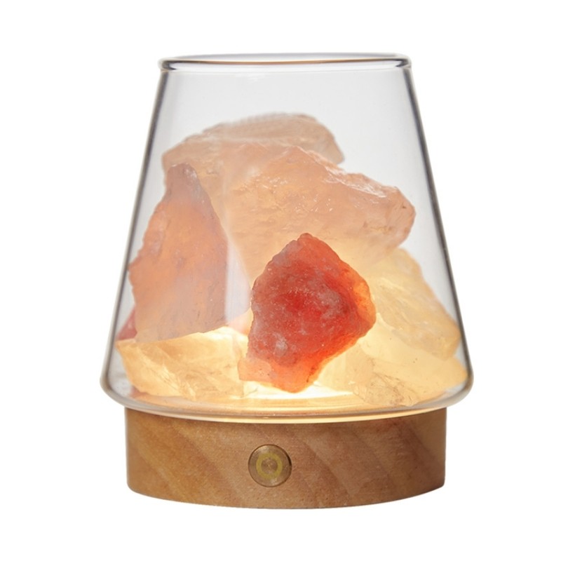 Rechargable Aroma Himalayan Salt Lamp Night Light