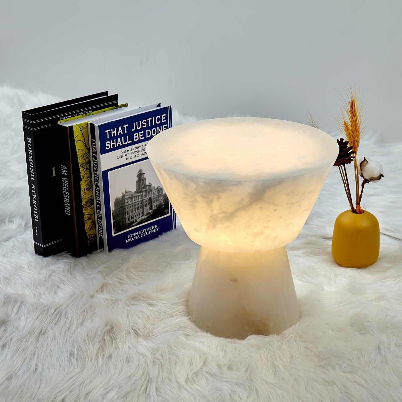Beta Marble Alabaster Table Lamp T1610