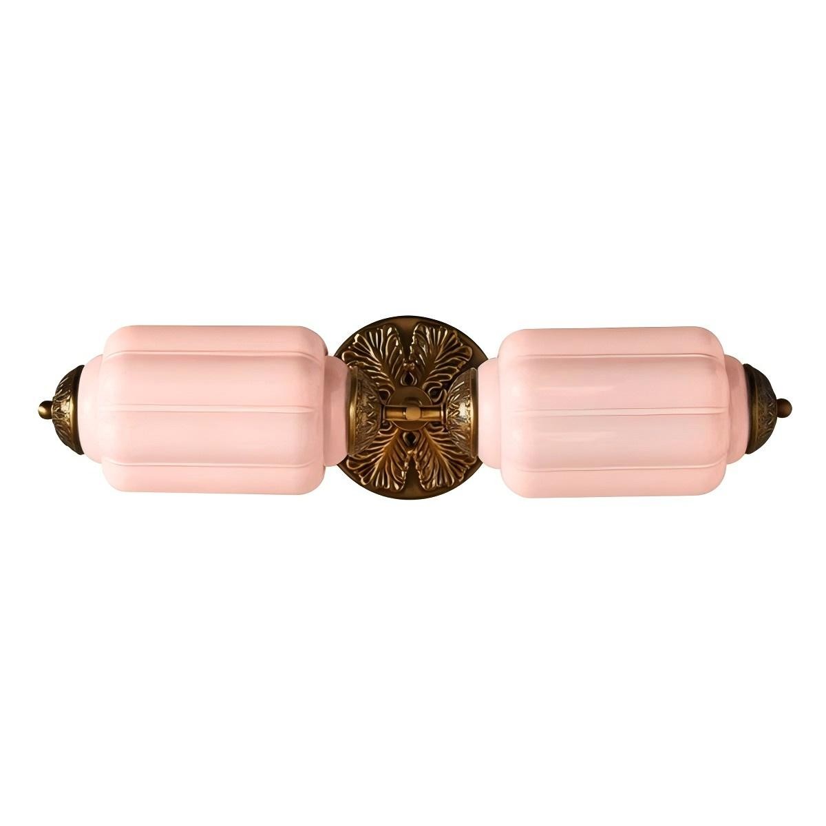 Eloise Vintage Glass Sconce - Brass Wall Light for Living Room and Bedroom G51
