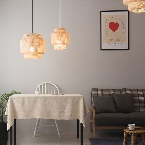 Inn Rattan Pastoral Zen Pendant Light