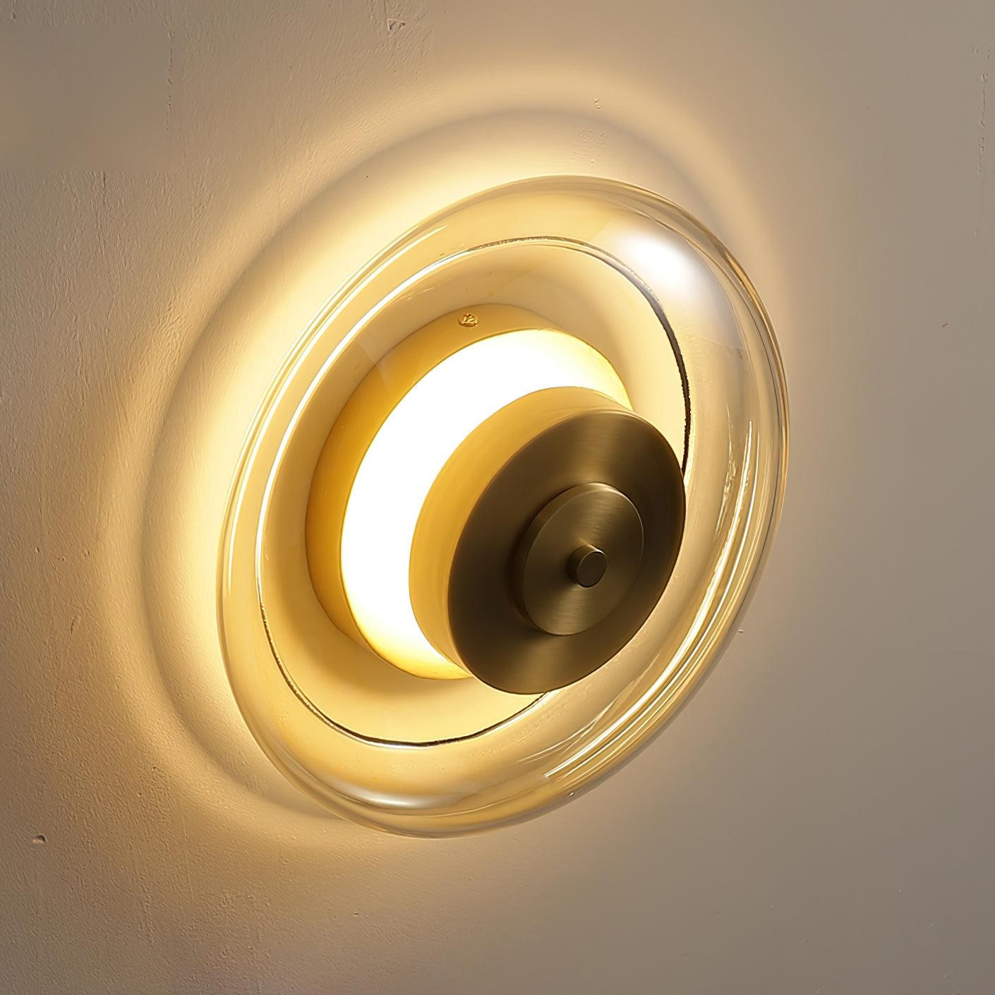 Postmodern Brass Glass Wall Lamp M112