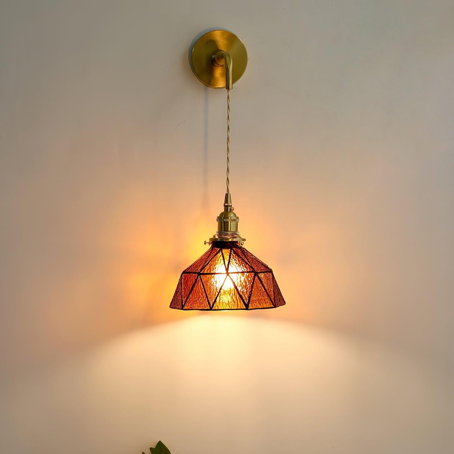 Retro Pastoral Glass Wall Lamp M109