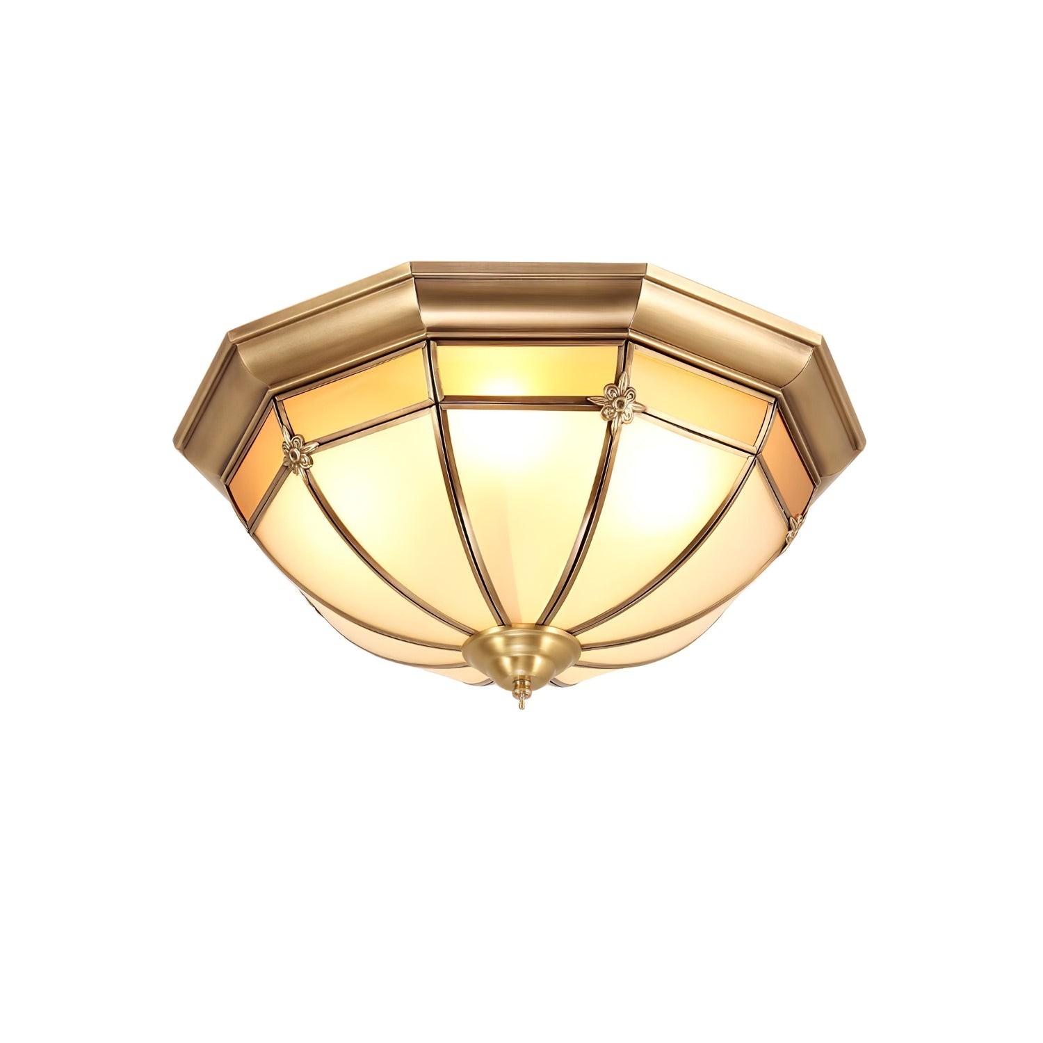 Dome Brass Flush Ceiling Lamp M460