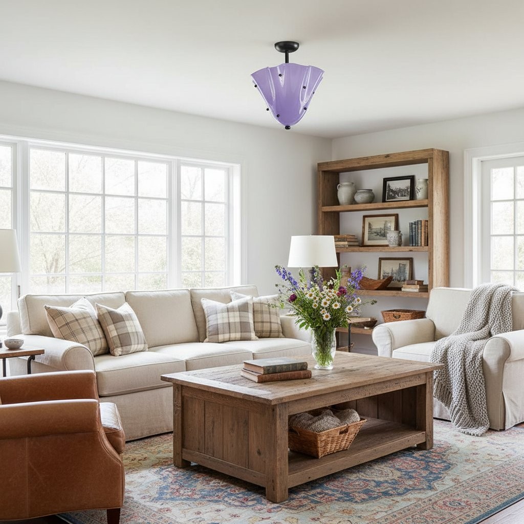 Bellina Petal Fold Glass Ceiling Light - Artistic Fixture for Bedroom T282